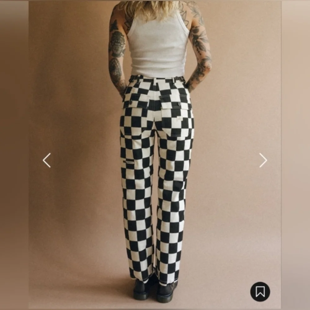 P&Co 304 SERVICE FATIGUE CHECKERBOARD PANTS ***US 6/8 UK 12!!!*** - Picture 2 of 6